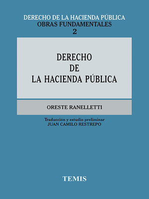 cover image of Derecho de la hacienda pública